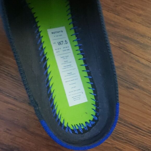 Rothys Womens Classic Navy Mules Size 7.5 - Picture 3 of 6